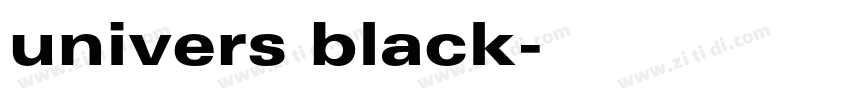 univers black字体转换 univers black字体转换